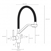 3 in 1 Faucet Pivot (Rose Gold)