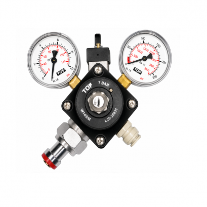 CO2 Pressure Reducer with 2 Gauges