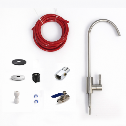 Installation KIT under 1/4'' with Faucet American S.S. Installation KIT under 1/4'' with Faucet American S.S.