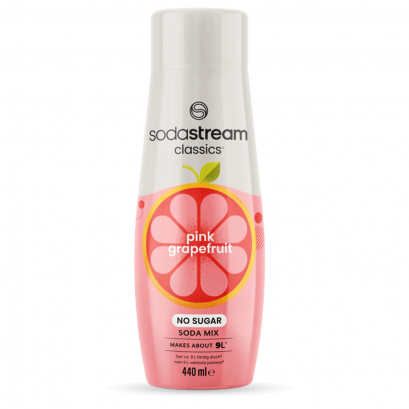 SodaStream Pink Grapefruit – Σιρόπι 440ml για Ανθρακούχο Αναψυκτικό (ΧΩΡΙΣ ΖΑΧΑΡΗ)